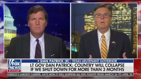 Dan Patrick (a la derecha), vicegobernador republicano de Texas, defendi en televisin que los abuelos deberan sacrificarse ante la pandemia con tal de no perjudicar la economa: Creo que hay muchos ms abuelos que se sienten como yo ah afuera (...). No quiero que todo el pas se sacrifique