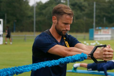 Valentini Requexon Horizontal.Valentini durante un entrenamiento en El Requexon