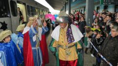 Los Reyes Magos siempre suelen llegar a Monforte en tren