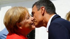 Visita de Angela Merkel a Espa�a para reunirse con Pedro S�nchez