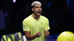 Carlos Alcaraz, tras vencer a Auger-Aliassime en Turn.