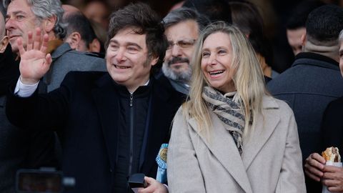 Javier Milei con su hermana Karina, secretaria general de la Presidencia