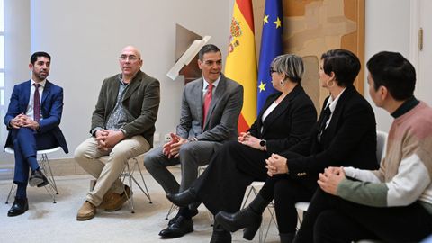 El presidente del Gobierno, Pedro S�nchez, recibi� este viernes en la Moncloa a las asociaciones de v�ctimas de la pederastia en el seno de la Iglesia