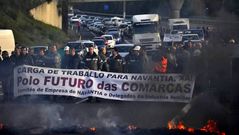 Las im�genes de la protesta del naval de Ferrol