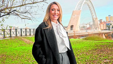 La presidenta de Extremadura y candidata a la reelecci�n, Mar�a Guardiola, este jueves en M�rida.