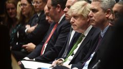 Boris Johnson, durante la sesi�n sobre la crisis de Ucrania en la C�mara de los Comunes.