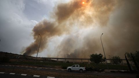 Incendio en las inmediaciones de Jerusalén, en Israel