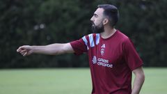 Carlos de Lerma, en el partido amistoso ante el Monta�eros
