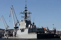 La F-105 es la �ltima de las fragatas construidas en el astillero ferrolano.