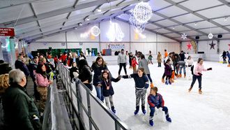 Imagen de archivo de la pista de hielo de Samil, uno de los eventos clásicos de la Navidad de Vigo 
