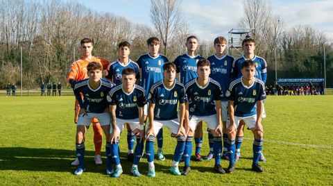 Alineacin del juvenil A del Real Oviedo en la eliminatoria ante el Granada