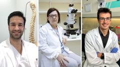 De izquierda a derecha, Pedro Reimunde, Laura S�nchez y Fernando Torres