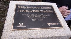En el 2022 se rindió un homenaje a Manuel Piñeiro y Francisco López y se colocó una placa en su memoria en el lugar donde fueron asesinados, en A Paradegua.