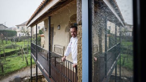 Juan Carlos Corts en Casa da Fonte, su nuevo negocio.