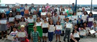 Participantes en los cursos de inform�tica de Fisterra. 