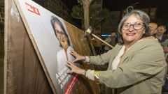 La candidata del PSOE, en el arranque de la campa�a electoral