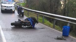 Tras perder el control de la motocicleta, el hombre cay por un barranco de diez metros