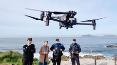 El dron que vigila a los furtivos de la costa de Vigo