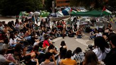 Acampada en la Universidad Complutense de Madrid.
