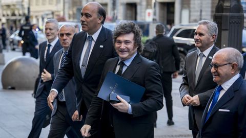 El presidente de la Rep�blica Argentina, Javier Milei, en Madrid.