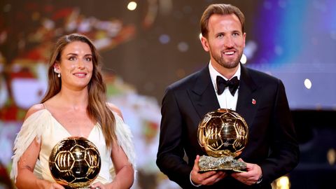 A Bal�n de Ouro feminina, Alexia Putellas, e o masculino, Harry Kane.