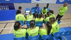 Ramiro Daz, durante una charla al equipo en un entrenamiento de esta temporada