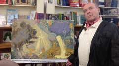 Ian Watson, junto a la ilustración de Enrique Corominas para «Incrustados y otros delirios racionalistas»