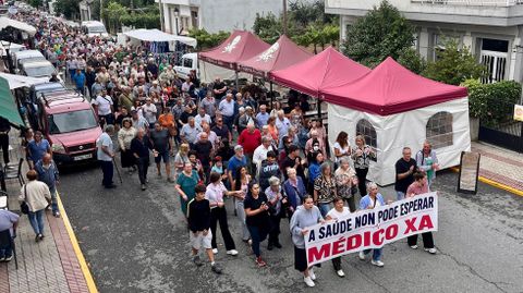 La manifestaci�n recorri� la avenida de Galicia y termin� frente al centro de salud
