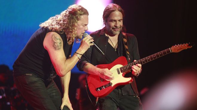 Maná en el concierto que ofrecieron en A Coruña en el 2024