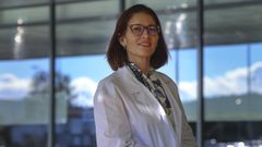 Rey fotografiada en el CHUS.