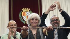 La alcaldesa de Badalona, Dolors Sabater, el d�a que fue investida.