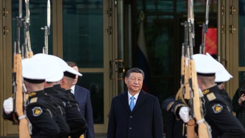 Xi Jinping llegó este miércoles a Moscú.