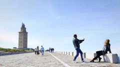 El turismo de Semana Santa se hace notar en A Coru�a