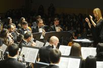 Isabel Rubio dirigi� la banda en el Concierto de Fin de A�o. 