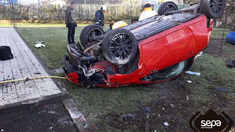 Accidente de tr�fico en Llanera