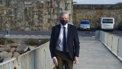 El vicepresidente de la Xunta, Alfonso Rueda, este lunes en A Coru�a