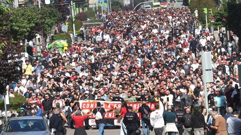 Manifestaciones del metal por Vigo