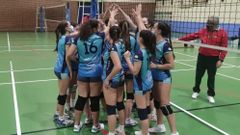 El equipo juvenil del CV Ourense, en la Copa de Espa�a