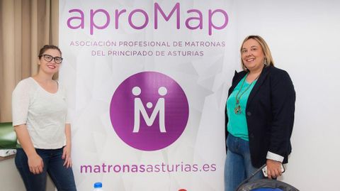 De izq a dcha Ruth Su�rez y Salom� �lvarez, vicepresidenta y presidenta de APROMAP.De izq a dcha Ruth Su�rez y Salom� �lvarez, vicepresidenta y presidenta de APROMAP