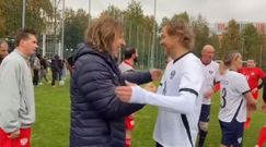 Mostovoi y Karpin, salud�ndose en el evento de este viernes.