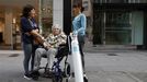 Merce, de 92 años, que tuvo que ir a dormir a casa de una sobrina.