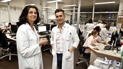 El coordinador m�dico de las urgencias de adultos del Cunqueiro, �ngel Pichel, con la supervisora de enfermer�a, Montse Correa