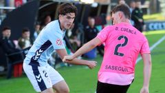 Pablo Gavin, autor del segundo gol celeste, en Barreiro durante el Celta Fortuna-Talavera.
