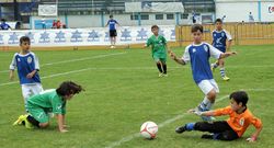 Lance de uno de los partidos disputados d�as atr�s en Ribadeo.