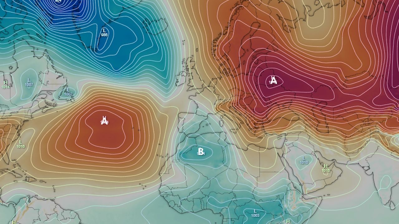 Un potente anticiclón térmico dirige el tiempo atmosférico en Europa