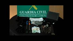 Los delincuentes acababan de robar en una casa de Monte Xalo