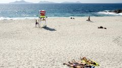 Playa de Forti�on, en Saians