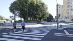 Zona donde se le dar salida a la calle Lepanto para poder incorporarse directamente a la rotonda.