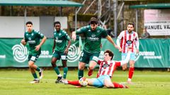 El CD Arenteiro en el derbi ante el CD Lugo en el campo de Espi�edo esta pasada temporada