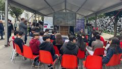 Un acto de la Semana da Ciencia Sabi@ Caldas, que se celebra este mi�rcoles y jueves con la participaci�n de m�s de mil alumnos de centros de la localidad